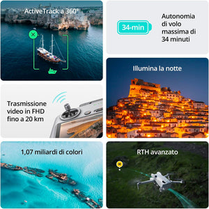 DJI Mini 4 Pro (con DJI RC 2), Mini Drone Pieghevole per Adulti con Fotocamera in 4K, meno di 249 g - Scopri l'innovazione di alta qualità - a soli 912€